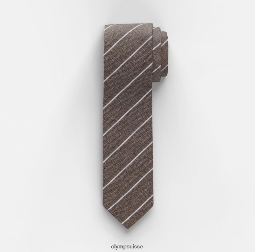 cravate slim 6,5 cm, taupe OLYMP accessoires VVP4DB2286
