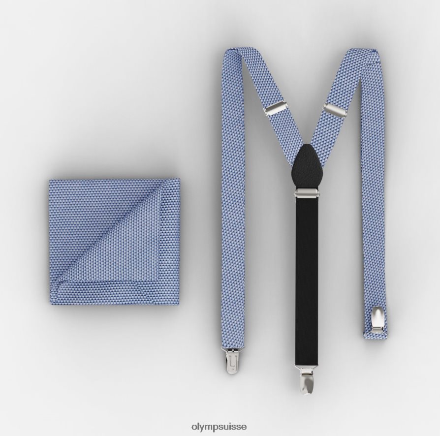 ensemble bretelles / ensemble pochette de costume bleu OLYMP accessoires VVP4DB2639