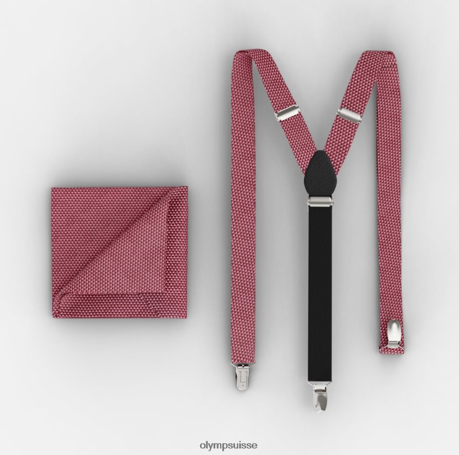 ensemble de bretelles / ensemble de pochettes de costume orange OLYMP accessoires VVP4DB2650