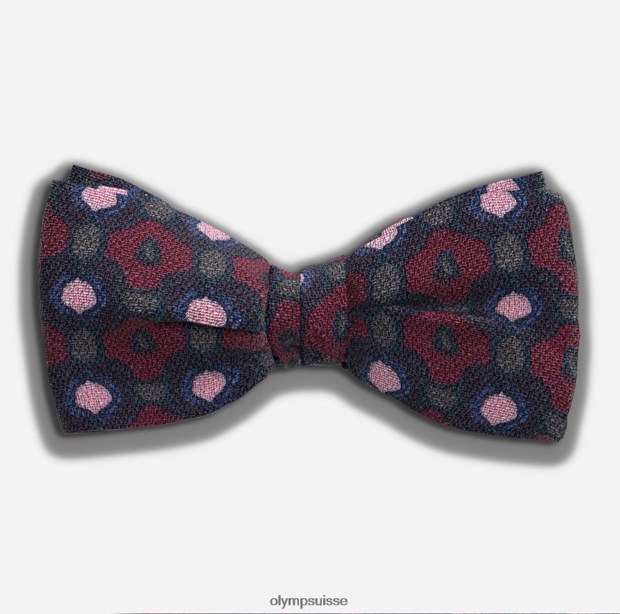 ensemble nœud papillon / pochette de costume rouge foncé OLYMP accessoires VVP4DB2645