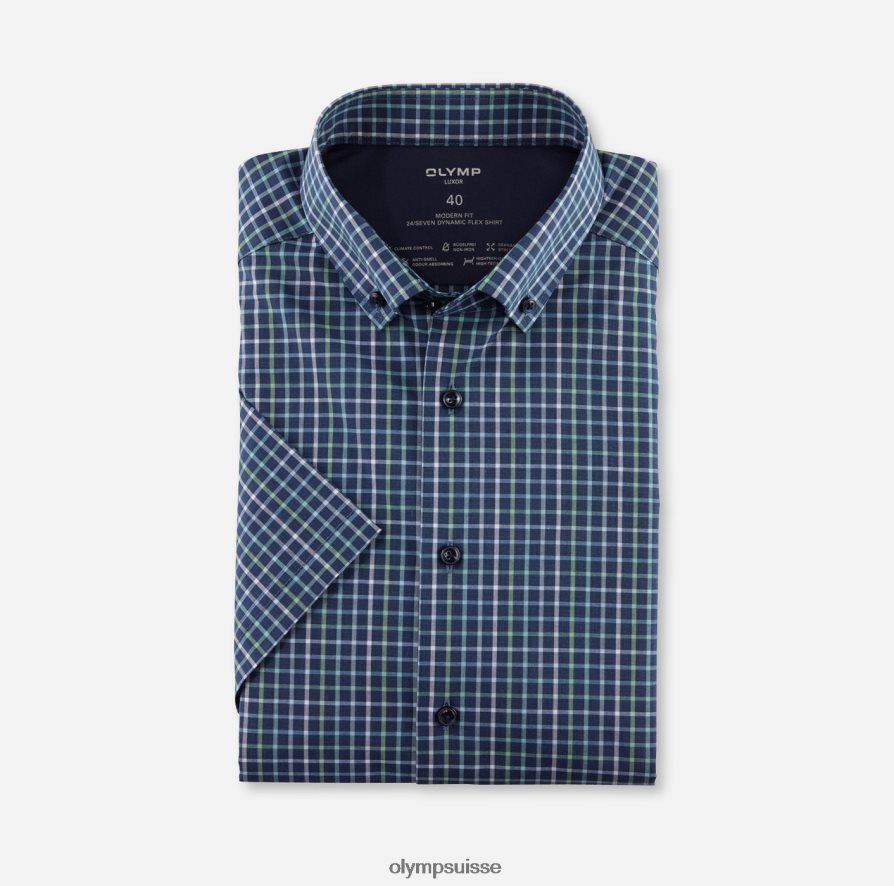 Luxor 24/7 Modern Fit, chemise business, boutonnée, vert clair OLYMP vêtements VVP4DB1148