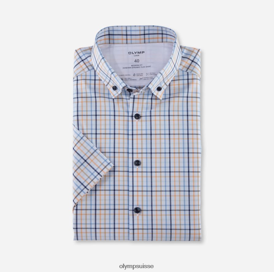 Luxor 24/7 Modern Fit, chemise d'affaires, boutonnée, mandarine OLYMP vêtements VVP4DB1158