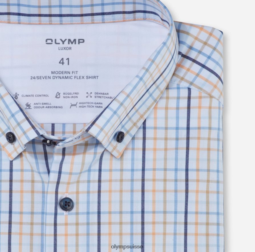 Luxor 24/7 Modern Fit, chemise d\'affaires, boutonnée, mandarine OLYMP vêtements VVP4DB1167