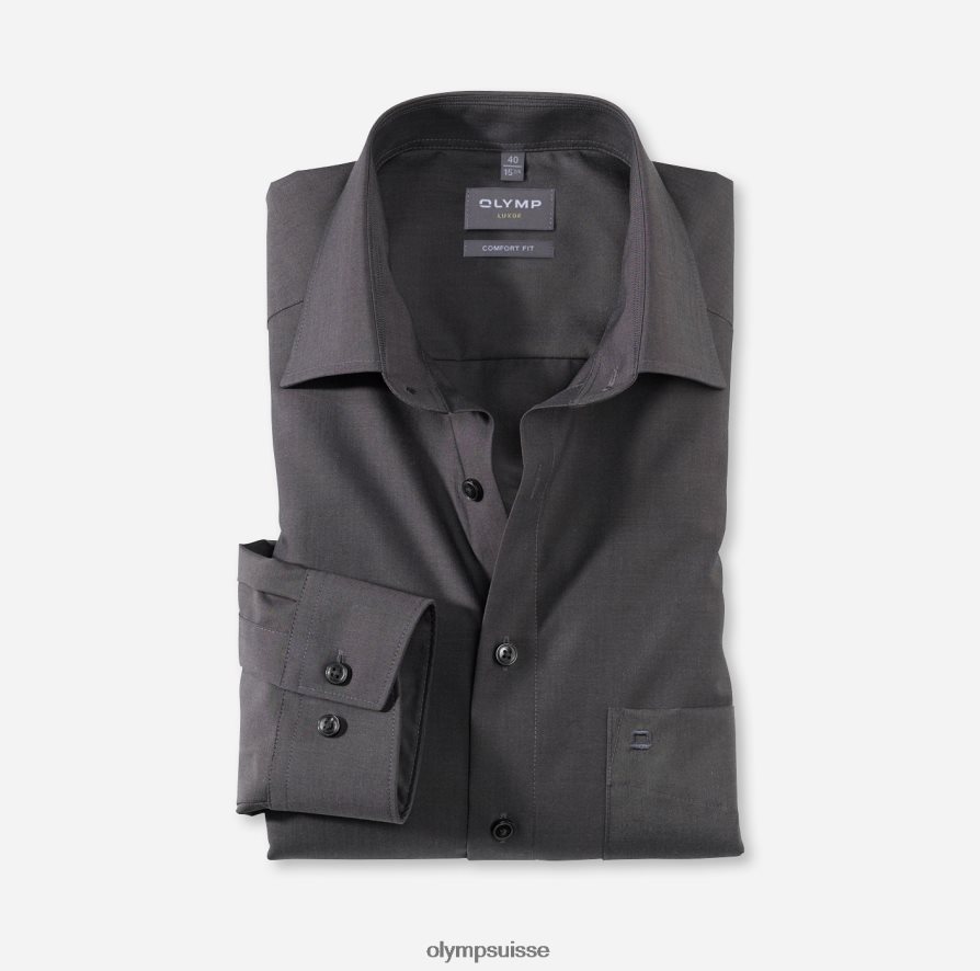 Luxor Comfort Fit, chemise business, New Kent, anthracite OLYMP vêtements VVP4DB1684