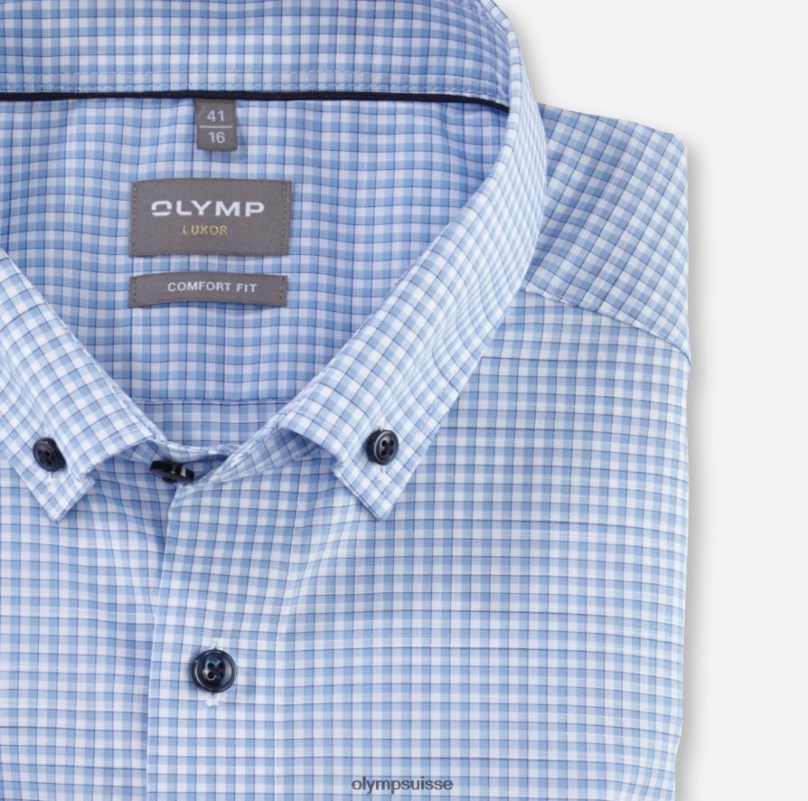 Luxor Comfort Fit, chemise business, boutonnée, bleu OLYMP vêtements VVP4DB1649