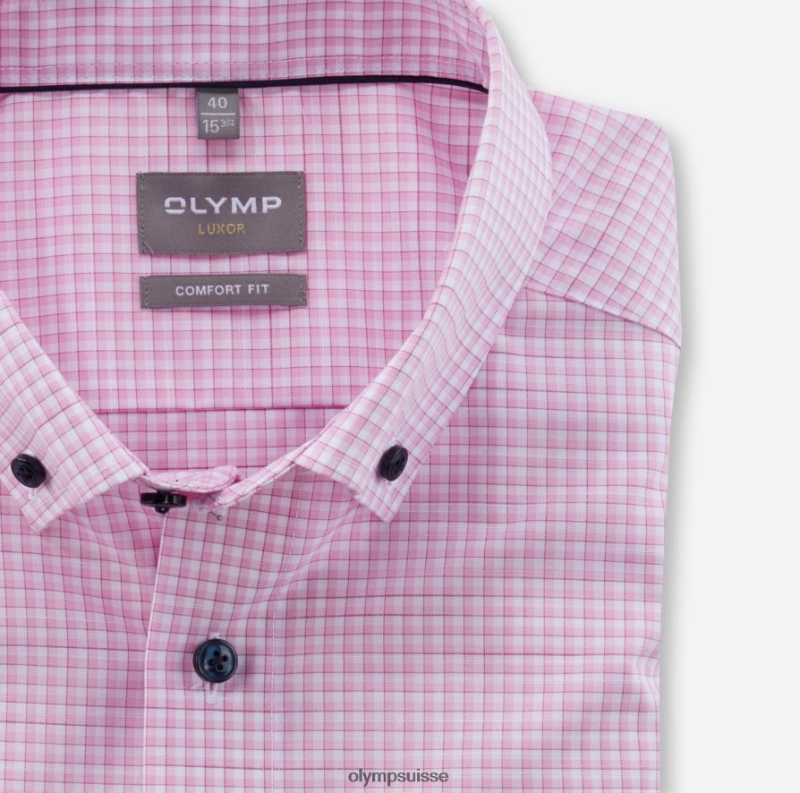 Luxor Comfort Fit, chemise business, boutonnée, rose OLYMP vêtements VVP4DB1552