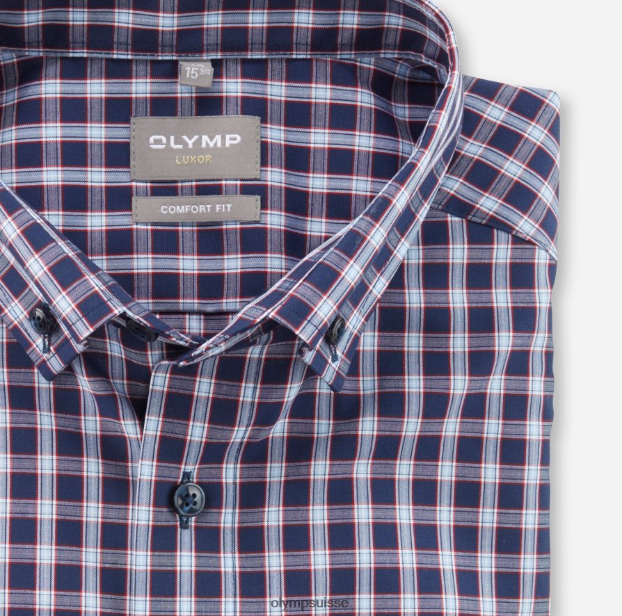 Luxor Comfort Fit, chemise business, boutonnée, rouge OLYMP vêtements VVP4DB1622