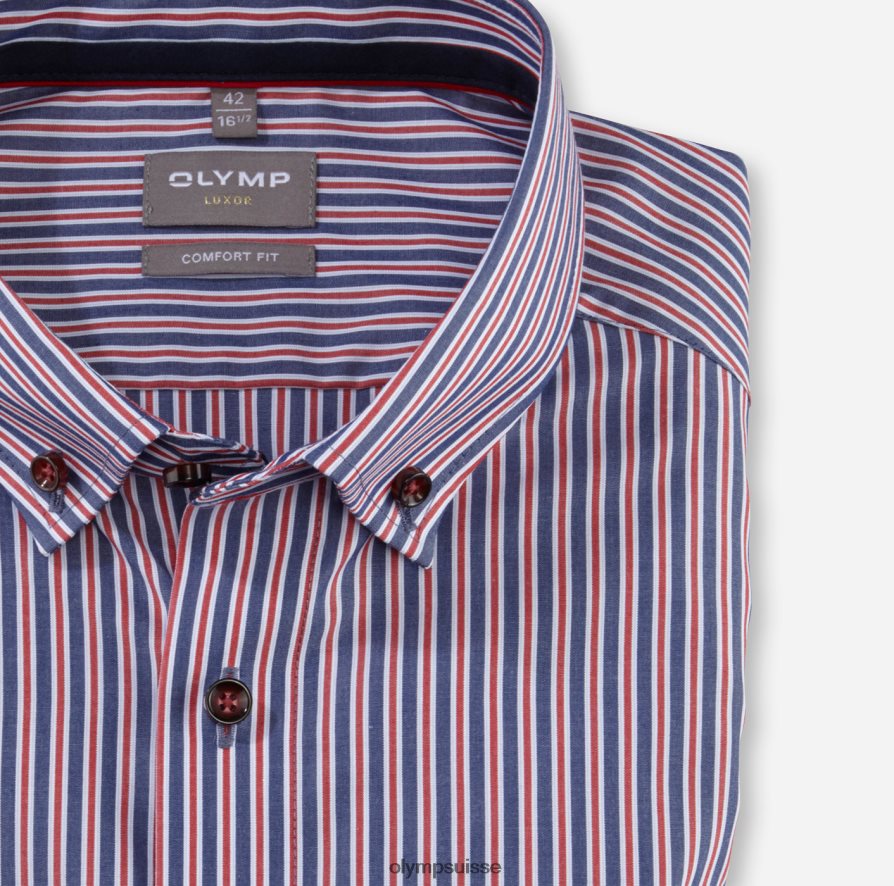 Luxor Comfort Fit, chemise business, boutonnée, rouge OLYMP vêtements VVP4DB1625