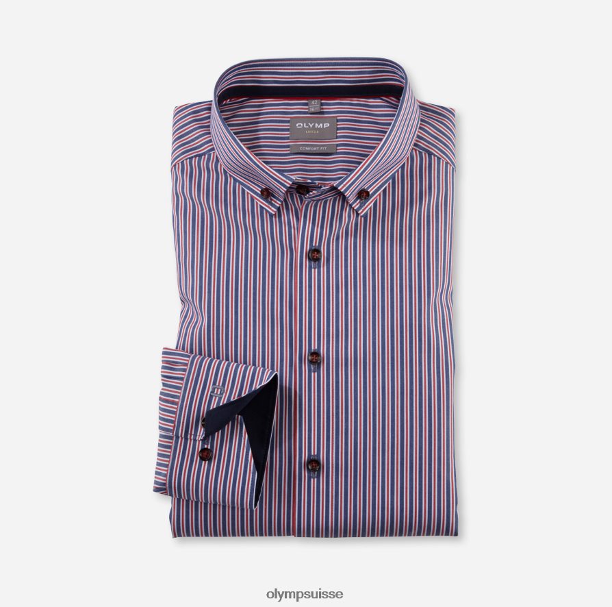 Luxor Comfort Fit, chemise business, boutonnée, rouge OLYMP vêtements VVP4DB1638