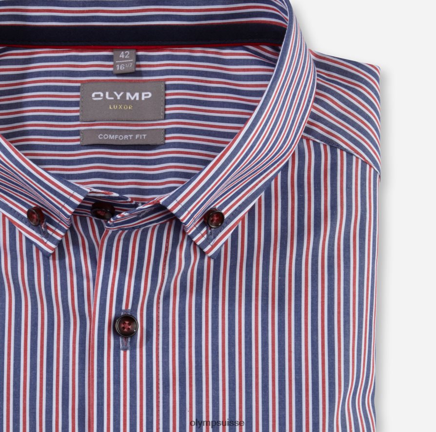 Luxor Comfort Fit, chemise business, boutonnée, rouge OLYMP vêtements VVP4DB1638