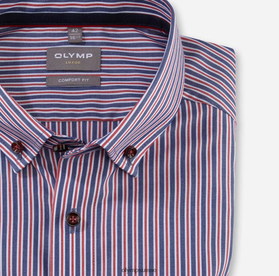 Luxor Comfort Fit, chemise business, boutonnée, rouge OLYMP vêtements VVP4DB1662
