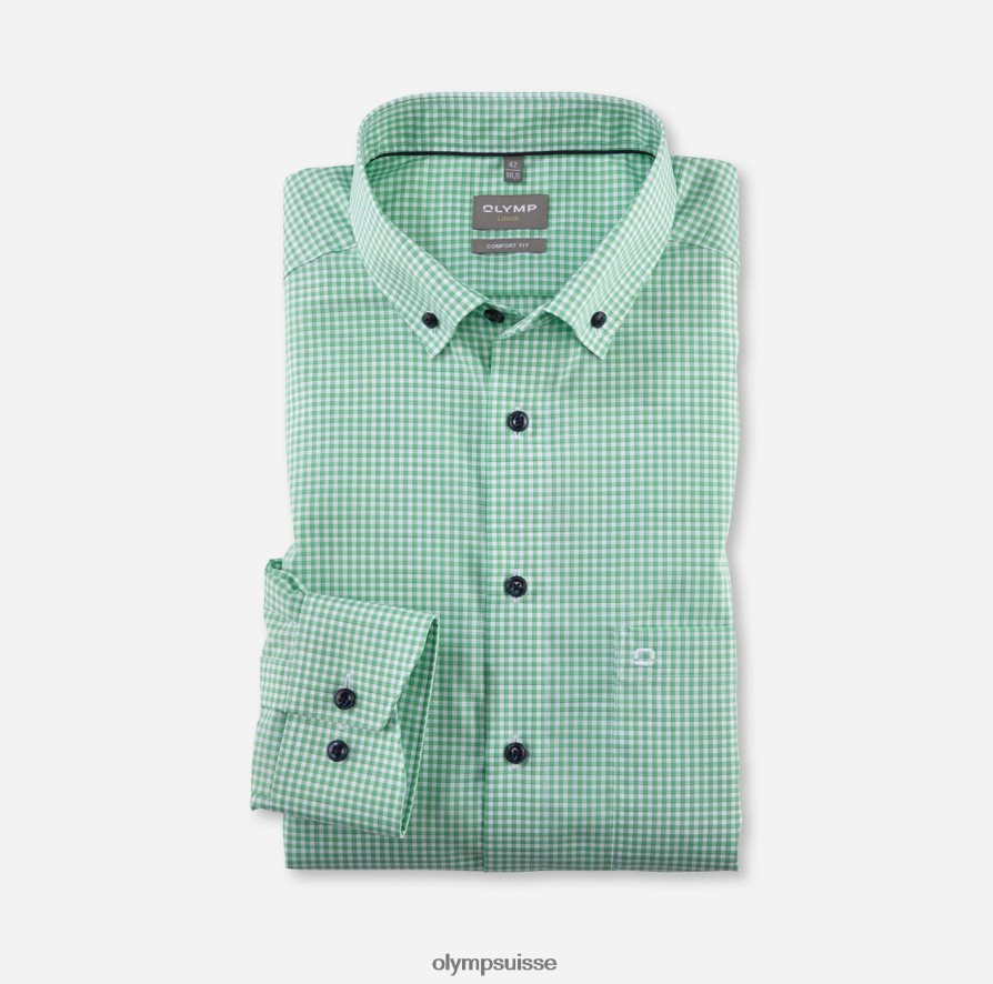 Luxor Comfort Fit, chemise business, boutonnée, vert clair OLYMP vêtements VVP4DB1601