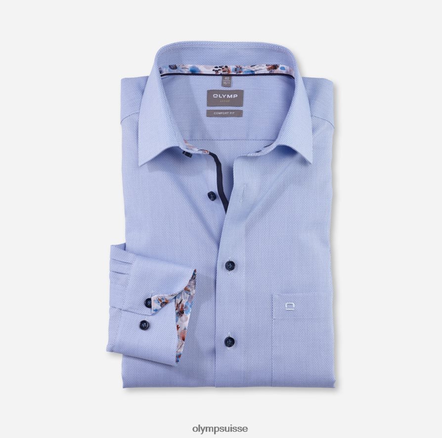 Luxor Comfort Fit, chemise business, manches longues extra longues, new kent, bleu OLYMP vêtements VVP4DB1699