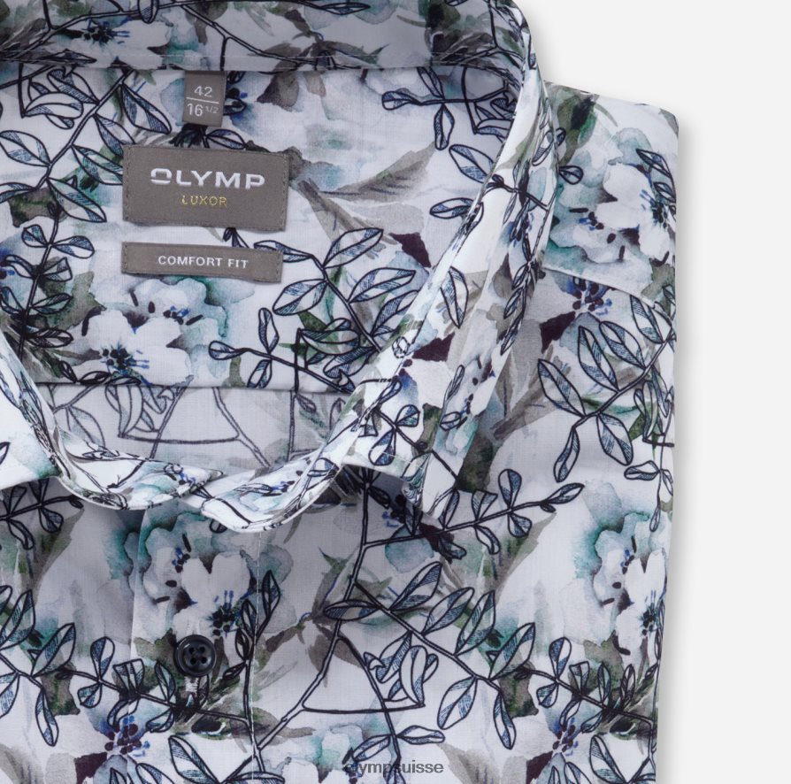Luxor Comfort Fit, chemise business, sous boutonnée, aqua OLYMP vêtements VVP4DB1624