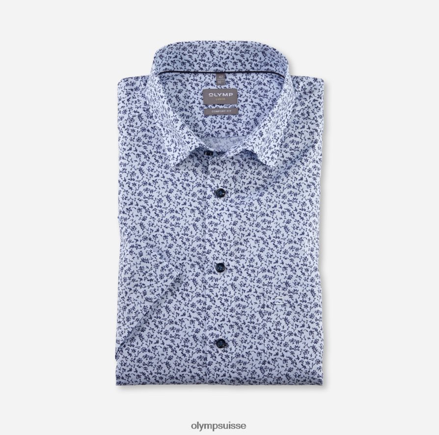 Luxor Comfort Fit, chemise business, sous boutonnée, bleu OLYMP vêtements VVP4DB1590