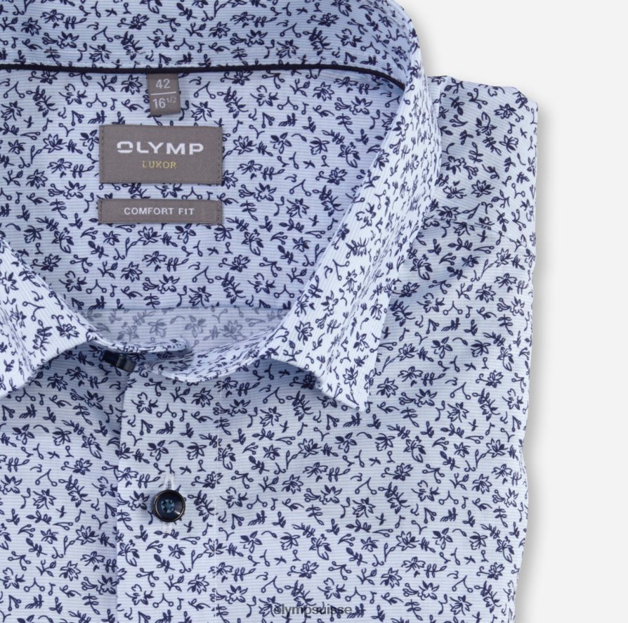 Luxor Comfort Fit, chemise business, sous boutonnée, bleu OLYMP vêtements VVP4DB1595