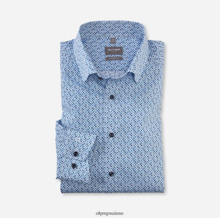 Luxor Comfort Fit, chemise business, sous boutonnée, bleu OLYMP vêtements VVP4DB1666