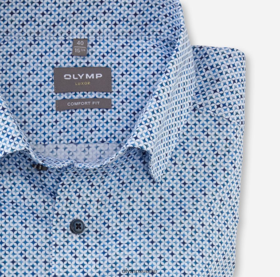Luxor Comfort Fit, chemise business, sous boutonnée, bleu OLYMP vêtements VVP4DB1666