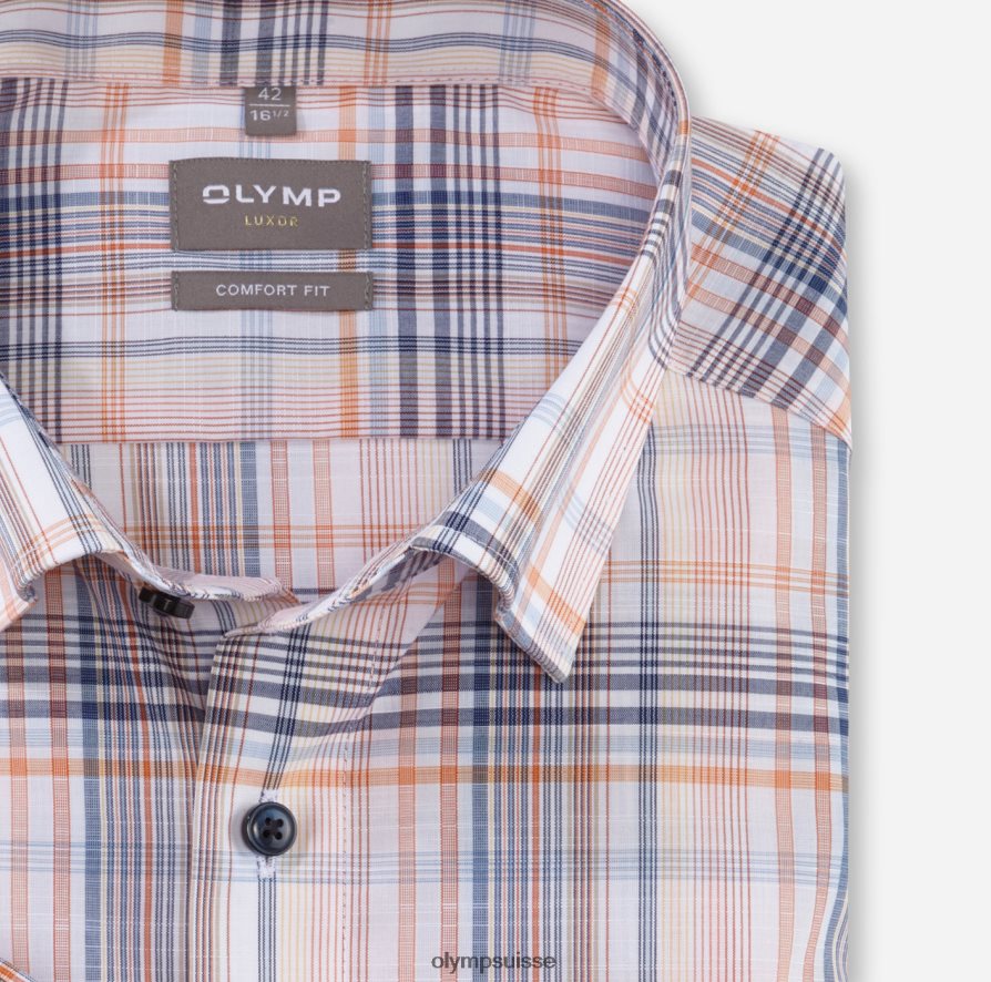 Luxor Comfort Fit, chemise business, sous boutonnée, mandarine OLYMP vêtements VVP4DB1542
