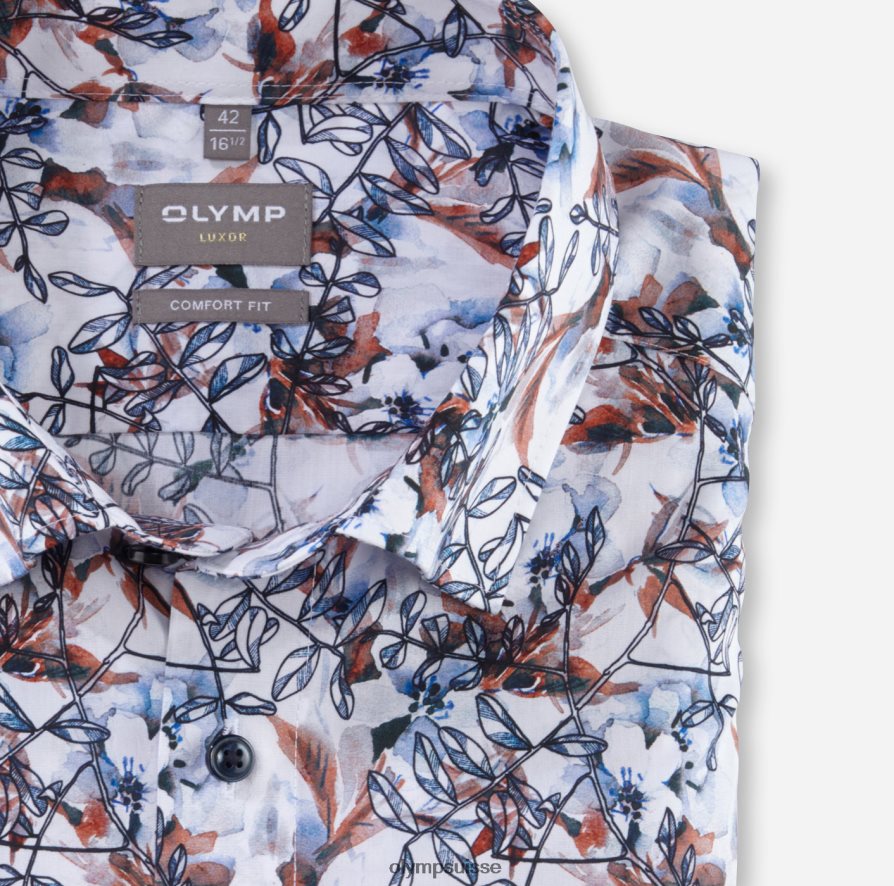 Luxor Comfort Fit, chemise business, sous boutonnée, mandarine OLYMP vêtements VVP4DB1627