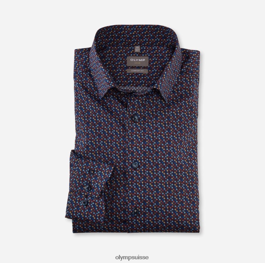 Luxor Comfort Fit, chemise business, sous boutonnée, rouge OLYMP vêtements VVP4DB1670
