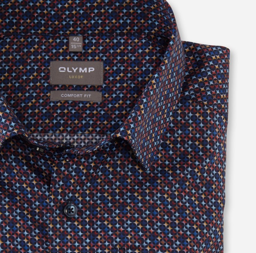 Luxor Comfort Fit, chemise business, sous boutonnée, rouge OLYMP vêtements VVP4DB1670