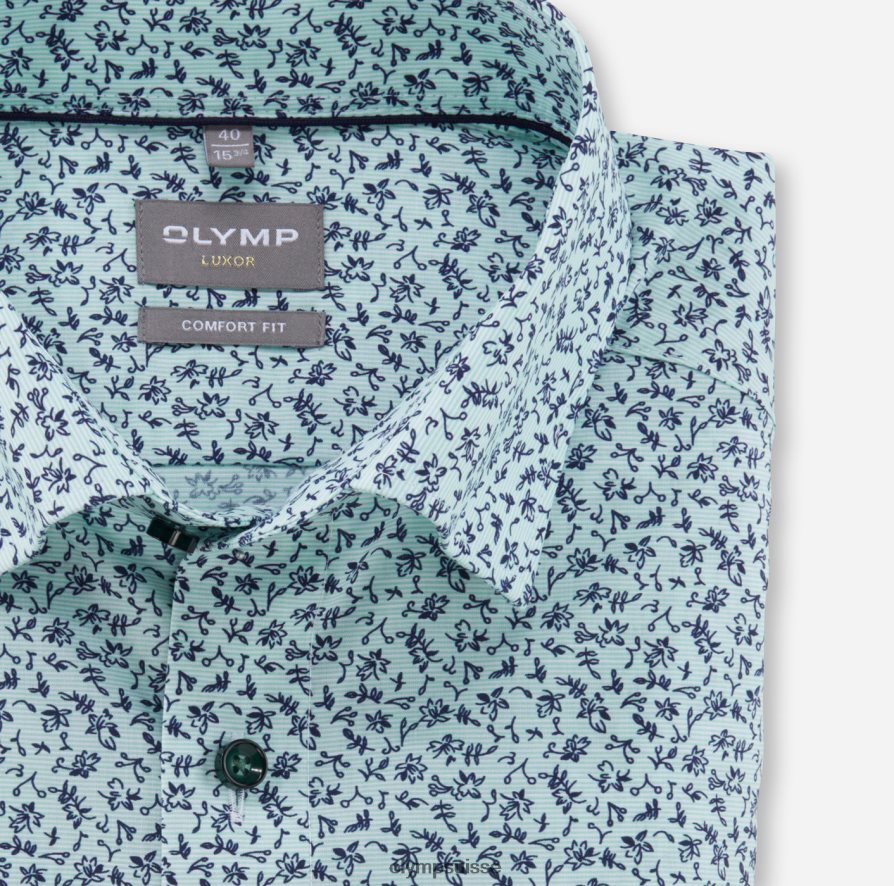 Luxor Comfort Fit, chemise business, sous boutonnée, vert clair OLYMP vêtements VVP4DB1537