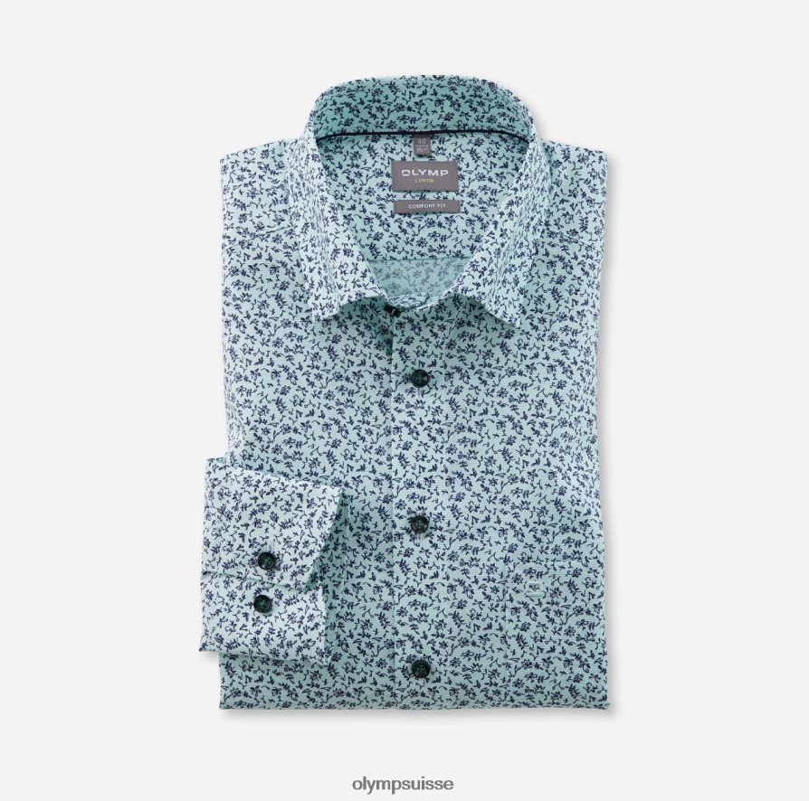 Luxor Comfort Fit, chemise business, sous boutonnée, vert clair OLYMP vêtements VVP4DB1619