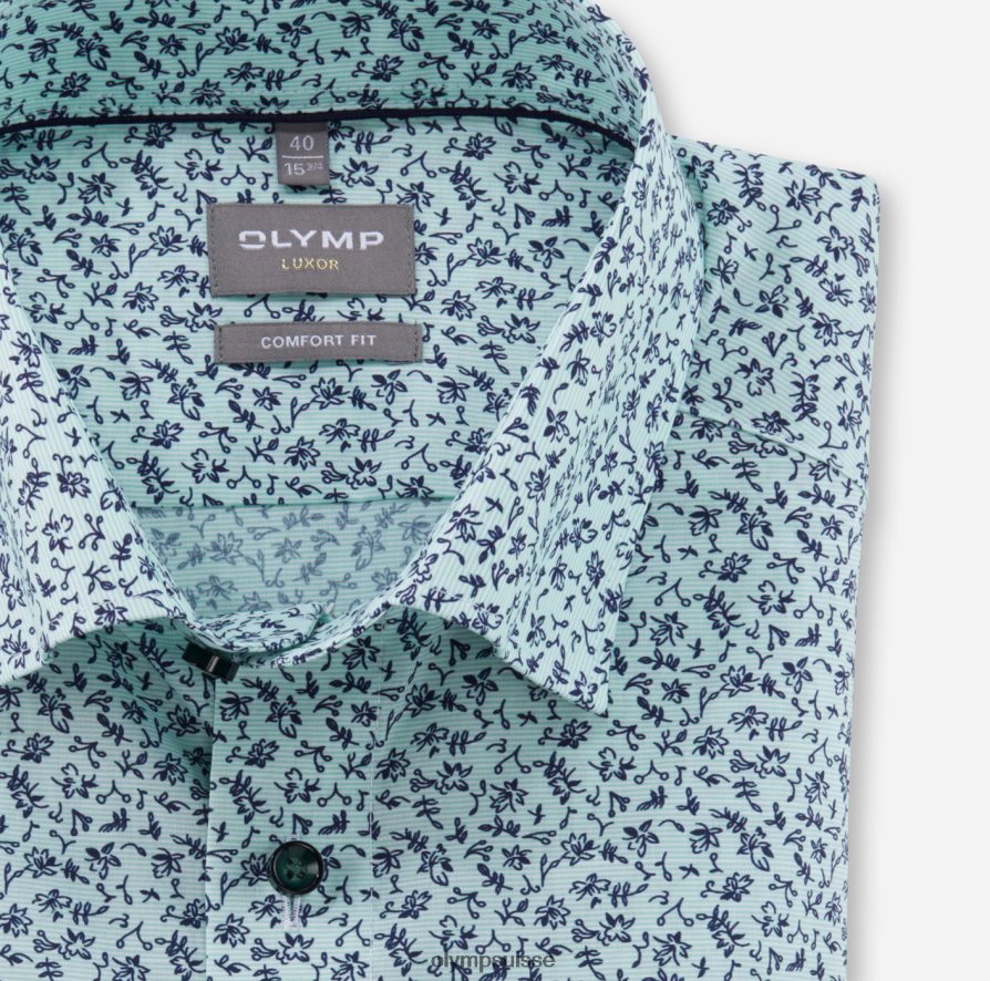 Luxor Comfort Fit, chemise business, sous boutonnée, vert clair OLYMP vêtements VVP4DB1619