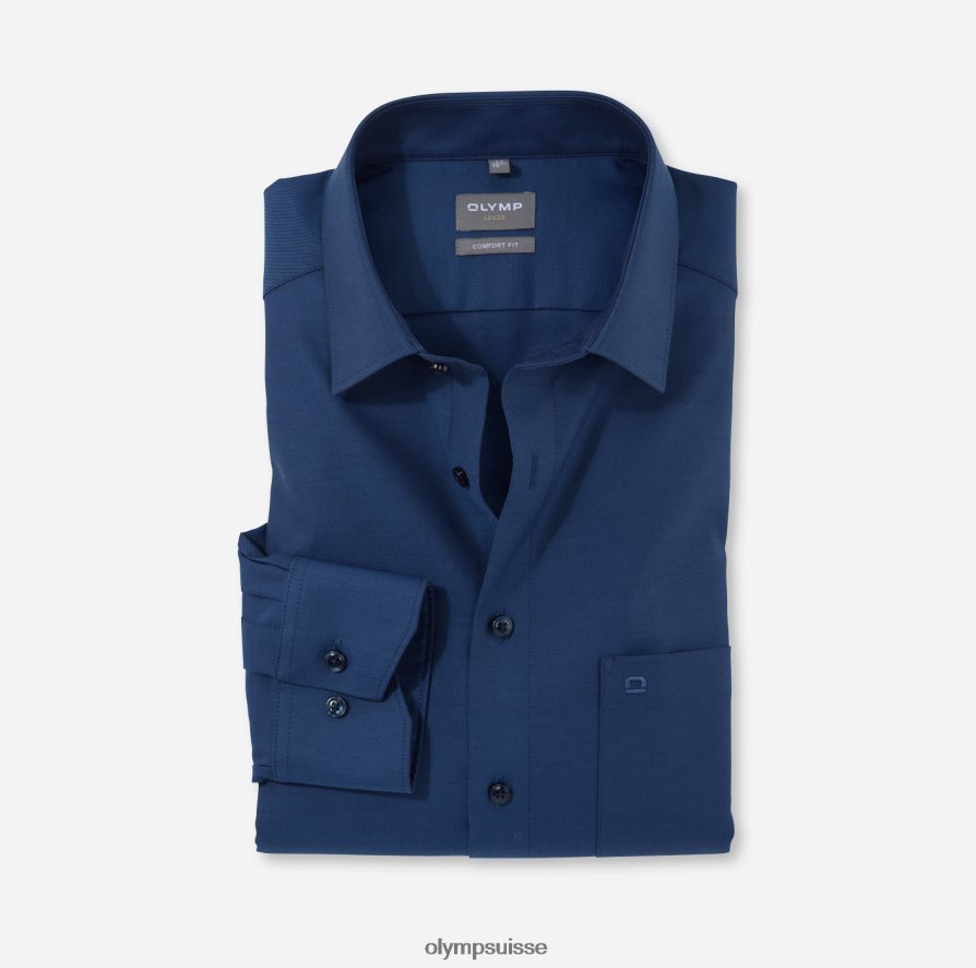 Luxor Comfort Fit, chemise d'affaires, New Kent, bleu fumée OLYMP vêtements VVP4DB1579