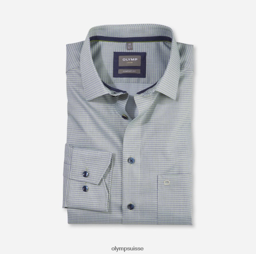 Luxor Comfort Fit, chemise d'affaires, New Kent, citron vert OLYMP vêtements VVP4DB1534