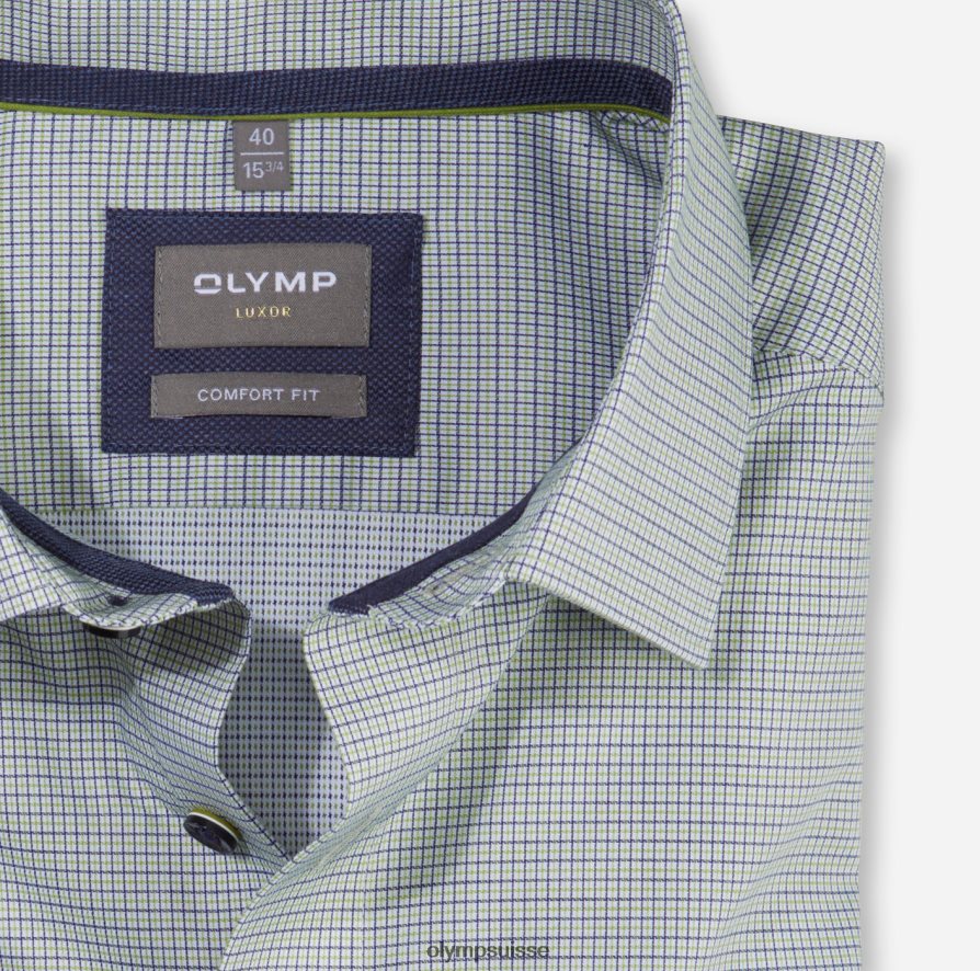 Luxor Comfort Fit, chemise d\'affaires, New Kent, citron vert OLYMP vêtements VVP4DB1534