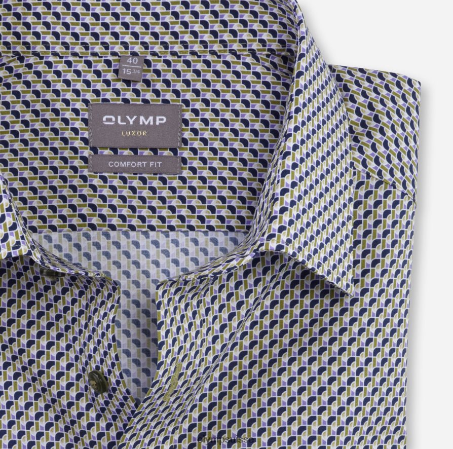 Luxor Comfort Fit, chemise d\'affaires, New Kent, citron vert OLYMP vêtements VVP4DB1548