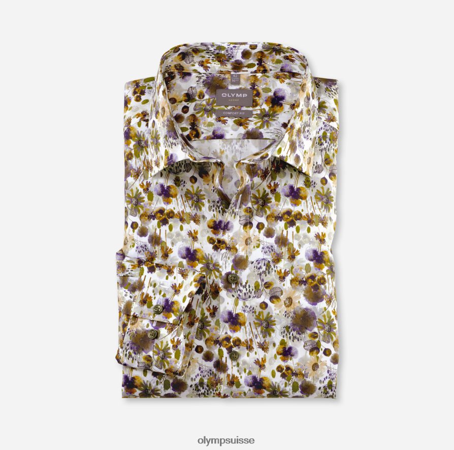 Luxor Comfort Fit, chemise d'affaires, New Kent, citron vert OLYMP vêtements VVP4DB1555