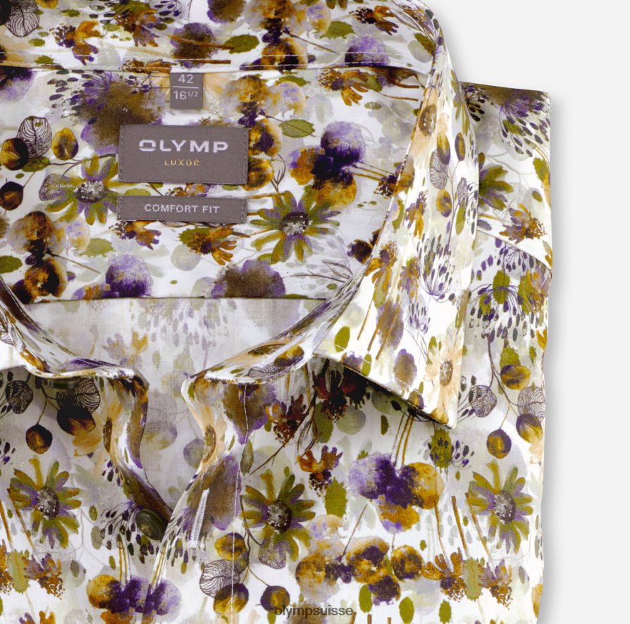 Luxor Comfort Fit, chemise d\'affaires, New Kent, citron vert OLYMP vêtements VVP4DB1555