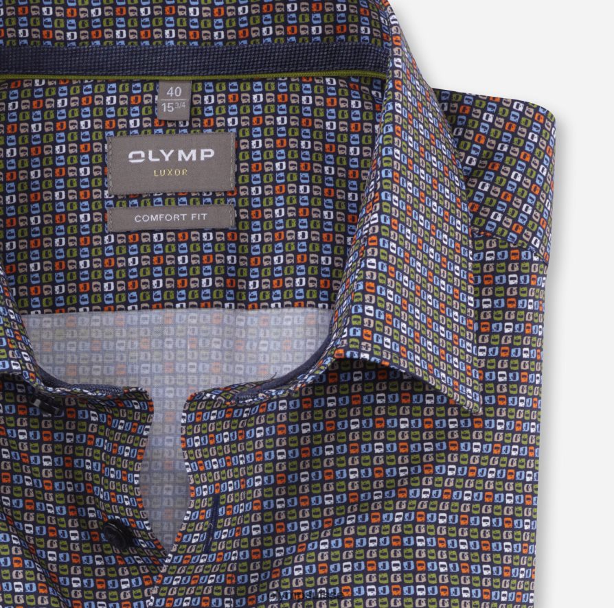 Luxor Comfort Fit, chemise d\'affaires, New Kent, citron vert OLYMP vêtements VVP4DB1585