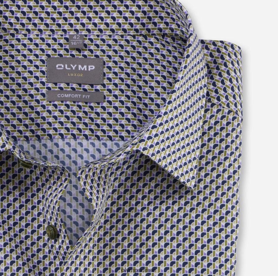 Luxor Comfort Fit, chemise d\'affaires, New Kent, citron vert OLYMP vêtements VVP4DB1617