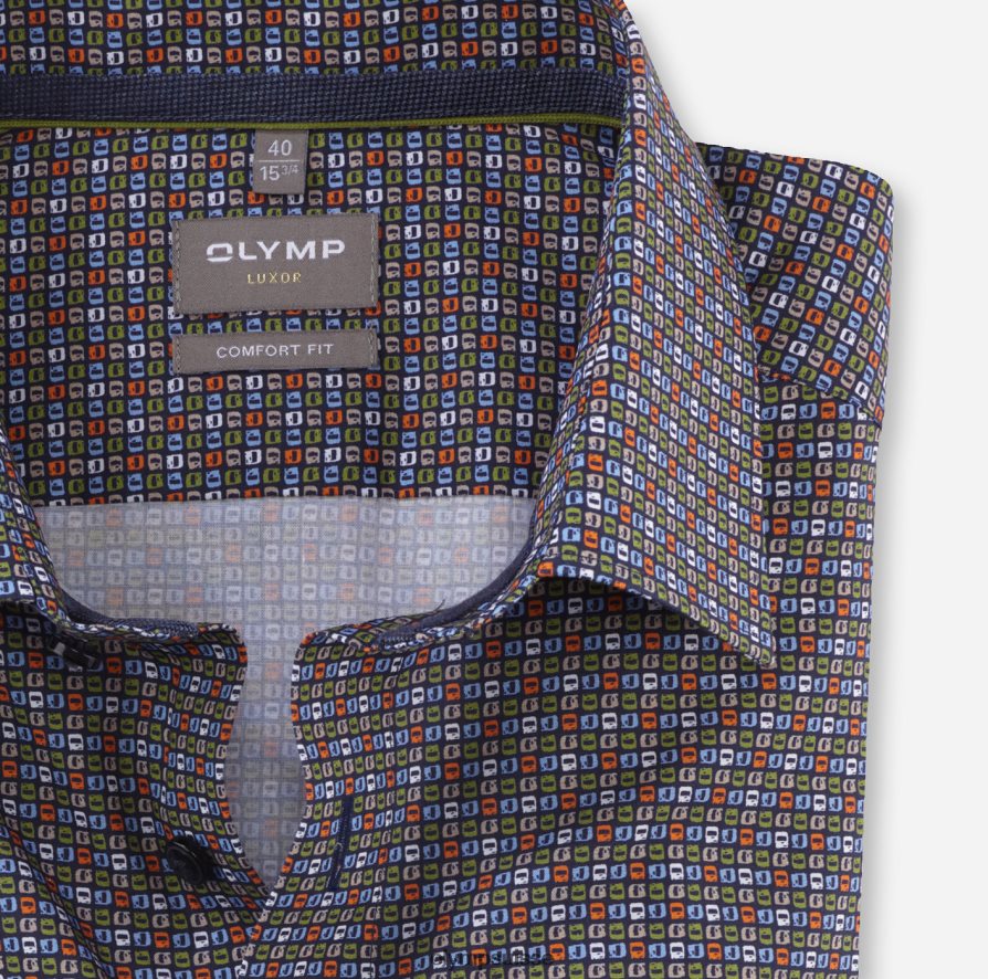 Luxor Comfort Fit, chemise d\'affaires, New Kent, citron vert OLYMP vêtements VVP4DB1669