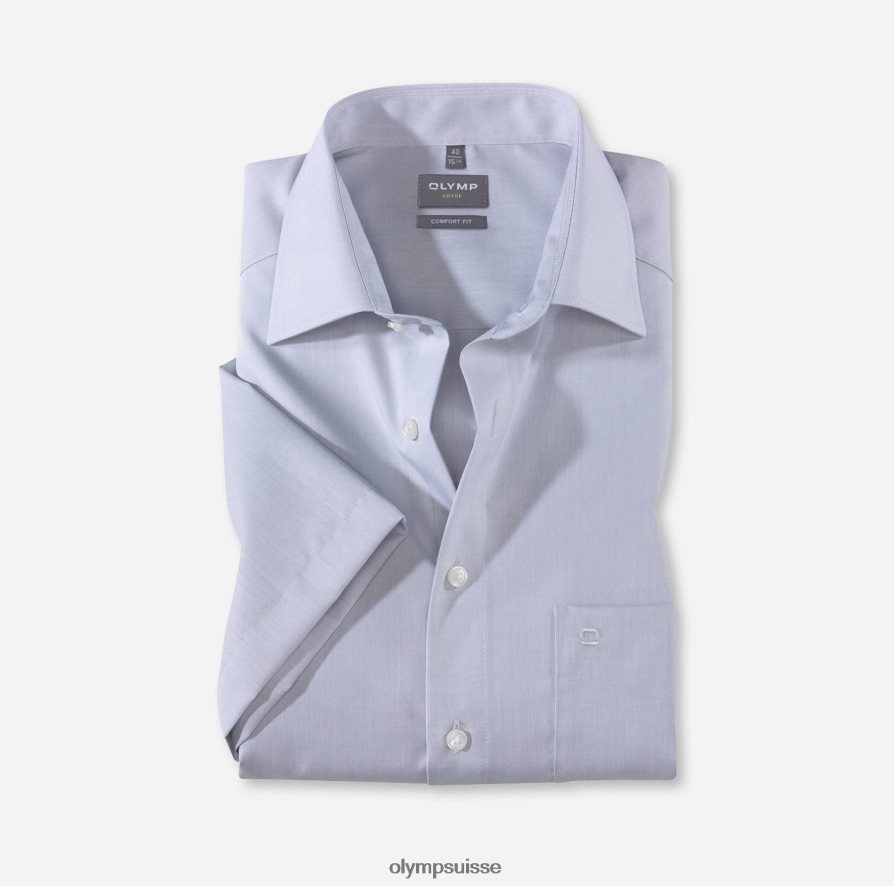 Luxor Comfort Fit, chemise d'affaires, New Kent, gris argenté OLYMP vêtements VVP4DB1680