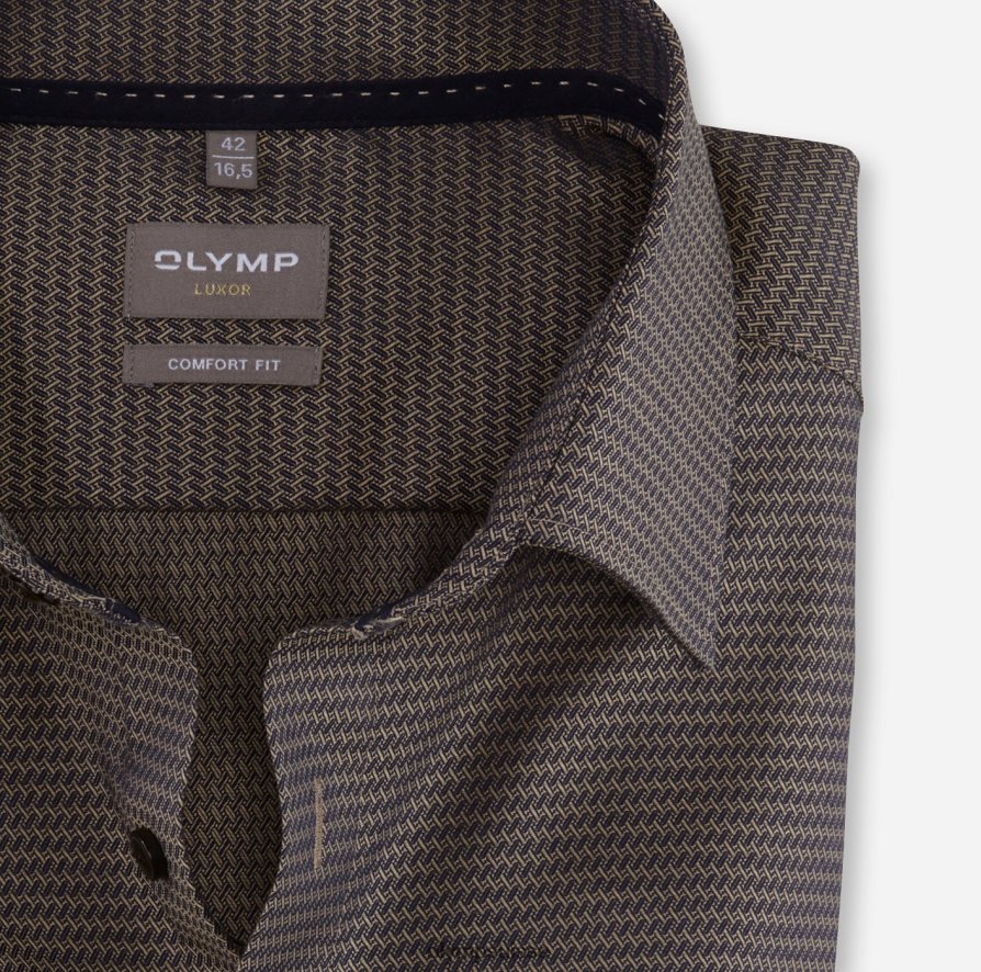 Luxor Comfort Fit, chemise d\'affaires, New Kent, naturel OLYMP vêtements VVP4DB1484