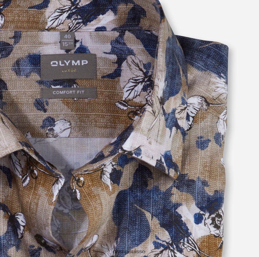 Luxor Comfort Fit, chemise d\'affaires, New Kent, naturel OLYMP vêtements VVP4DB1570