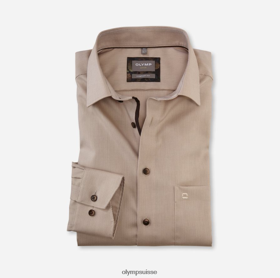 Luxor Comfort Fit, chemise d'affaires, New Kent, naturel OLYMP vêtements VVP4DB1664