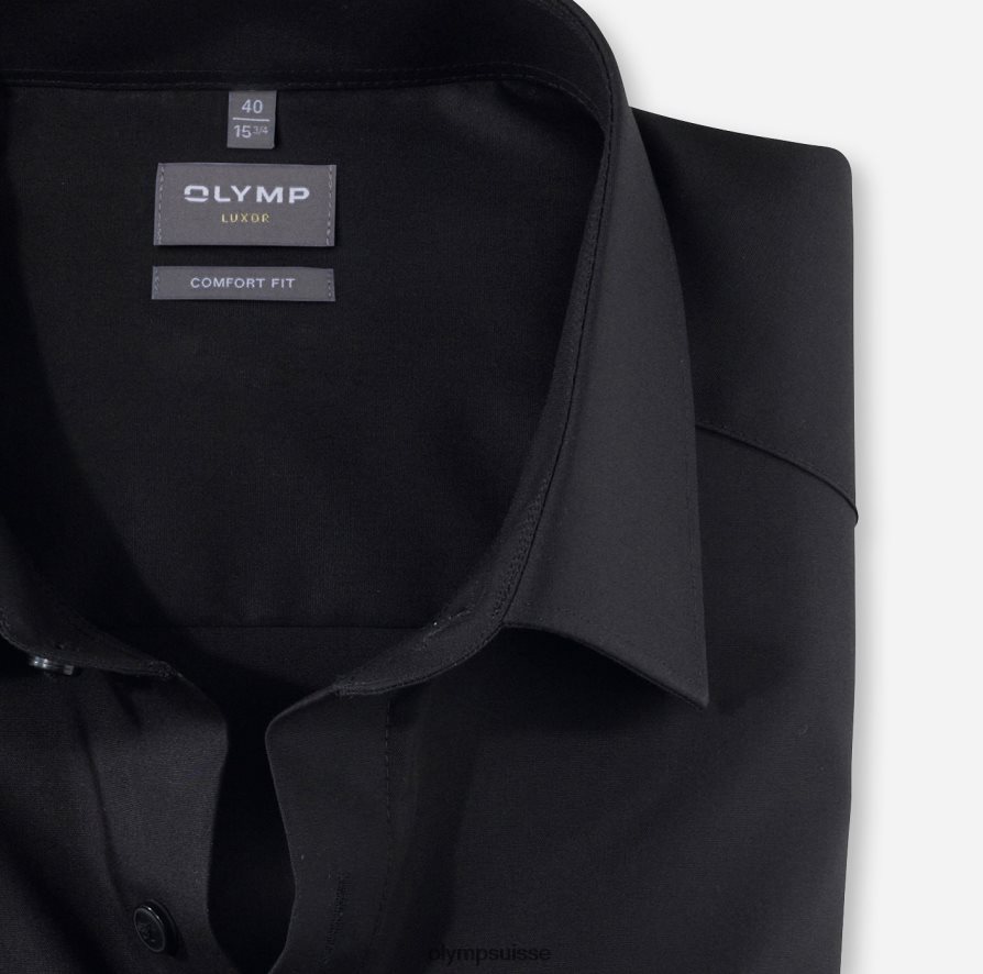 Luxor Comfort Fit, chemise d\'affaires, New Kent, noir OLYMP vêtements VVP4DB1676