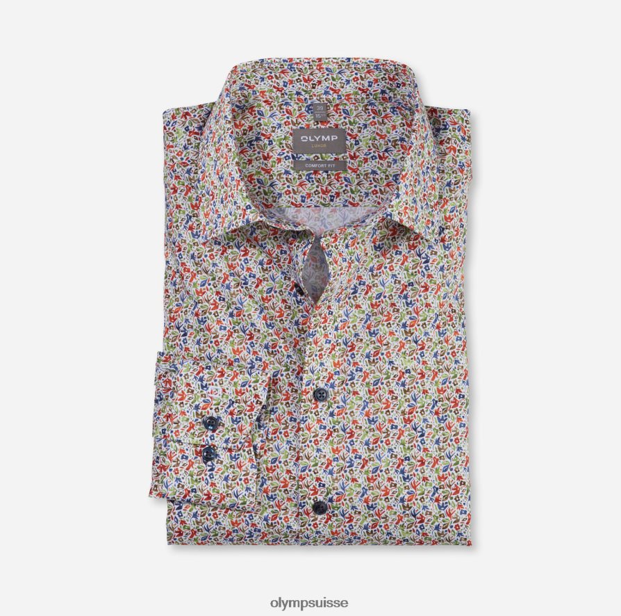 Luxor Comfort Fit, chemise d'affaires, New Kent, orange OLYMP vêtements VVP4DB1543