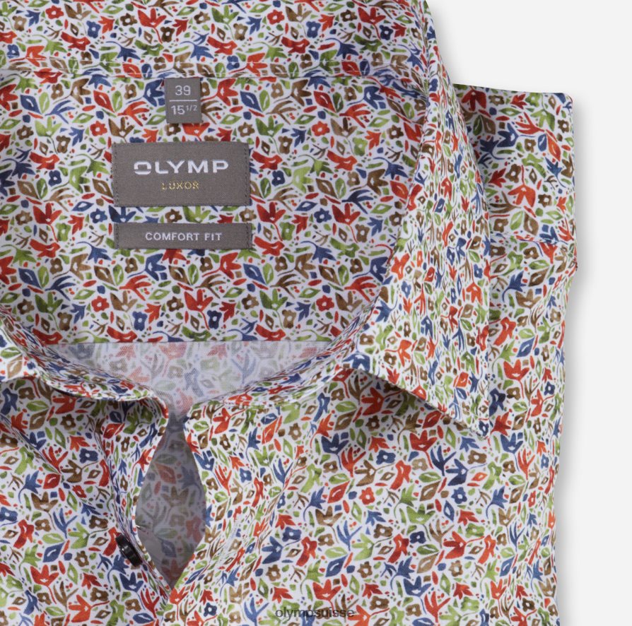 Luxor Comfort Fit, chemise d\'affaires, New Kent, orange OLYMP vêtements VVP4DB1543