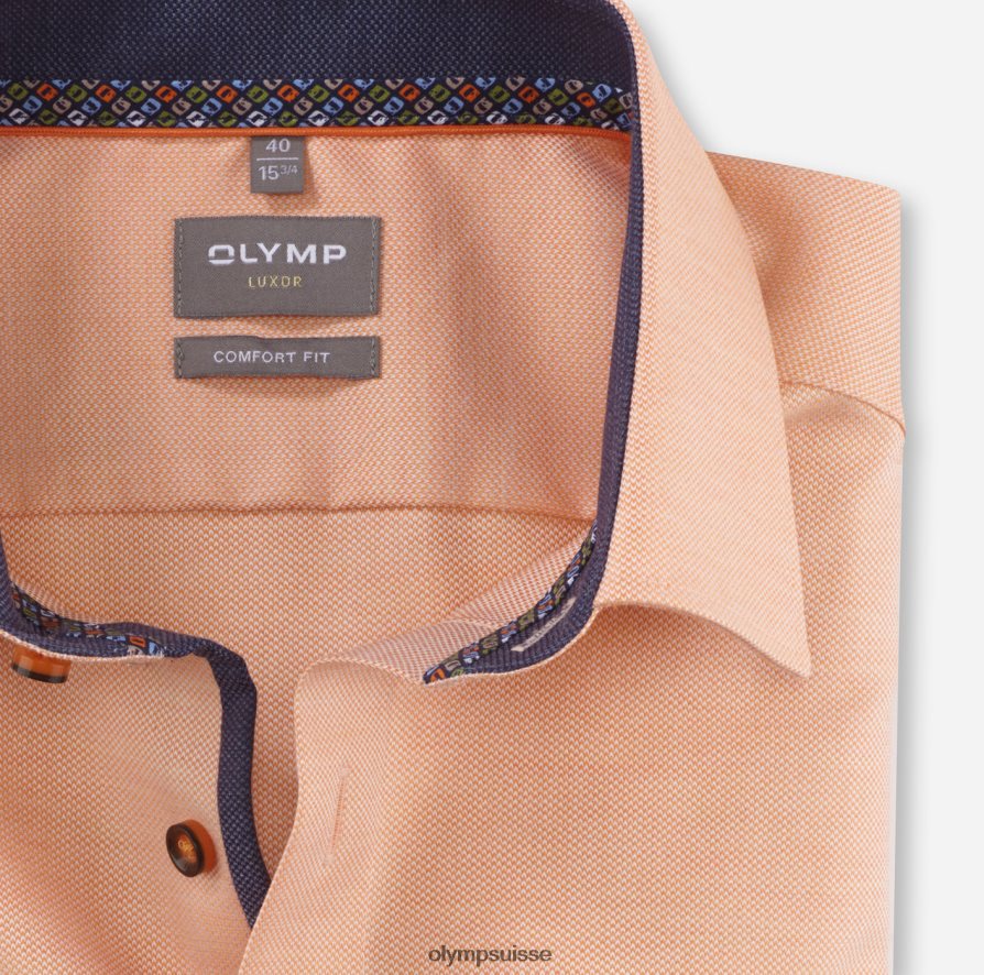 Luxor Comfort Fit, chemise d\'affaires, New Kent, orange OLYMP vêtements VVP4DB1550