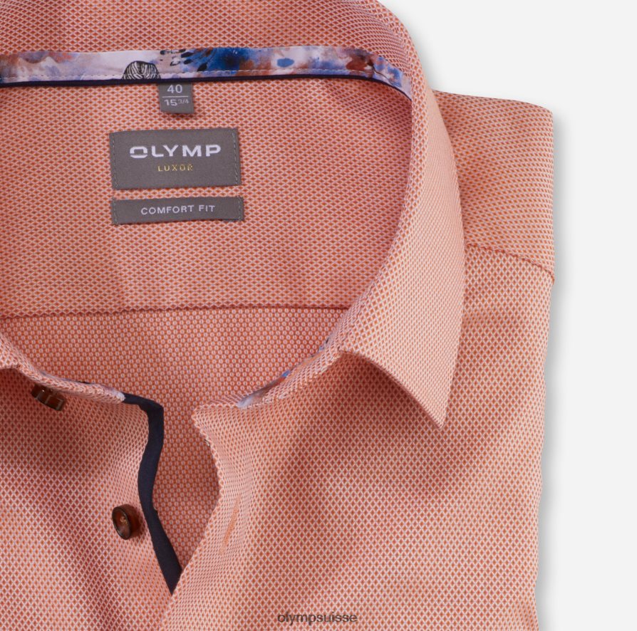 Luxor Comfort Fit, chemise d\'affaires, New Kent, orange OLYMP vêtements VVP4DB1589