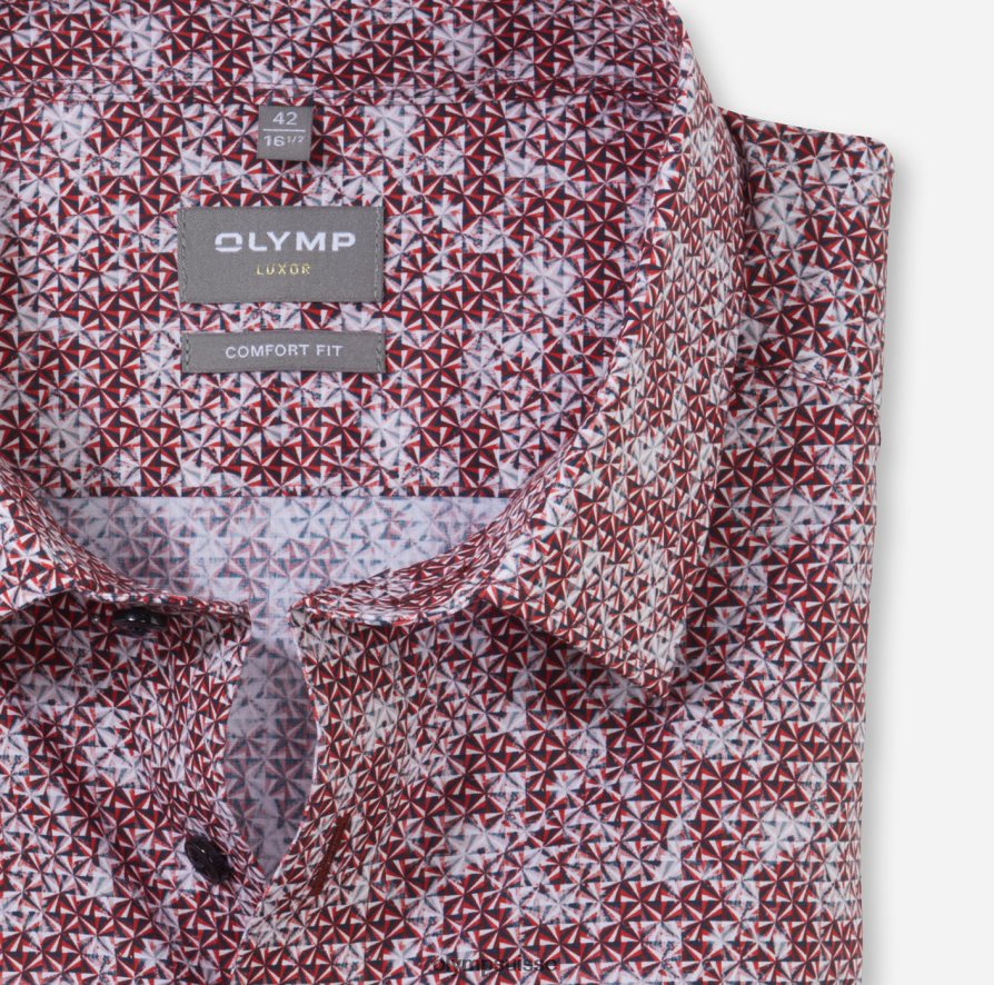 Luxor Comfort Fit, chemise d\'affaires, New Kent, rouge OLYMP vêtements VVP4DB1527