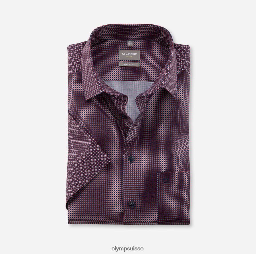 Luxor Comfort Fit, chemise d'affaires, New Kent, rouge OLYMP vêtements VVP4DB1569