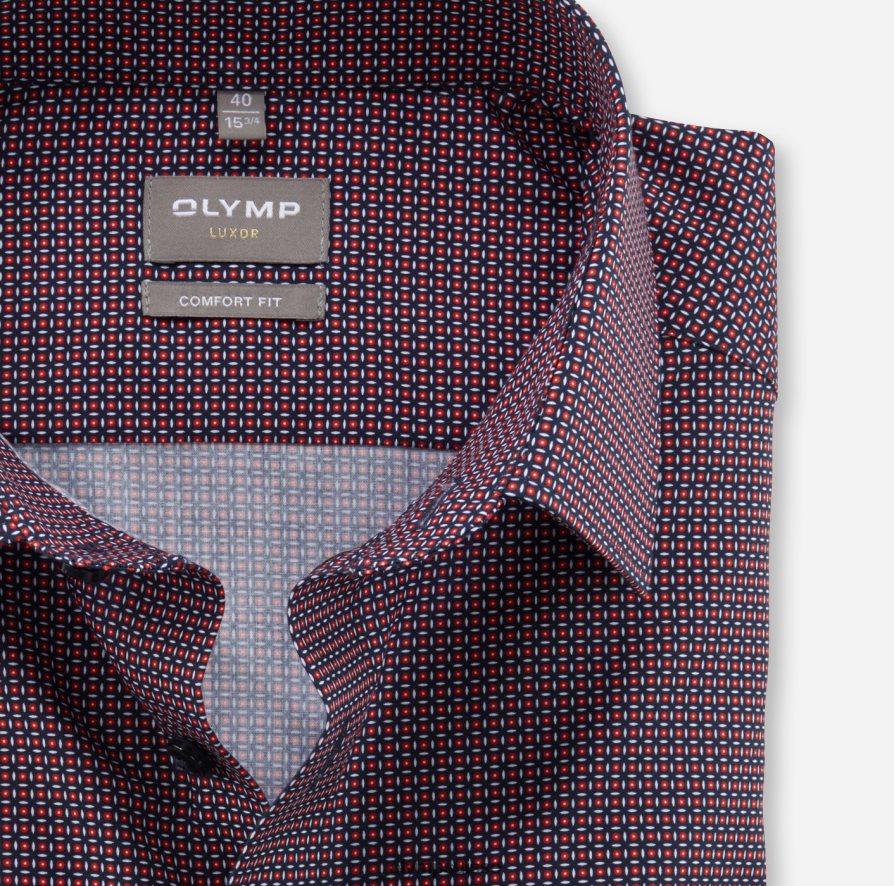 Luxor Comfort Fit, chemise d\'affaires, New Kent, rouge OLYMP vêtements VVP4DB1569